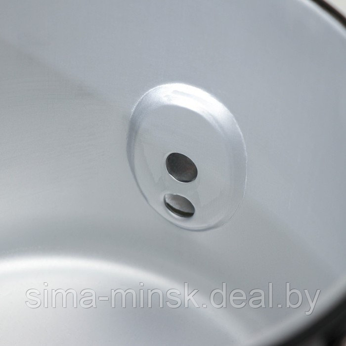 Чайник-котелок с декоративным покрытием, 2,5 л, цвет чёрный - фото 3 - id-p214821921