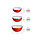 Набор мисок Oursson, цвет красный, 16х7 см, 0.95 л; 18х8 см, 1.25 л; 20х9 см, 1.65 л, фото 3