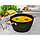 Набор посуды из 3 предметов: 2 кастрюли, сковорода, цвет чёрный, 2.8/4.3 л/26 см, фото 3