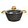Набор посуды из 3 предметов: 2 кастрюли, сковорода, цвет чёрный, 2.8/4.3 л/26 см, фото 5