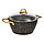 Набор посуды из 3 предметов: 2 кастрюли, сковорода, цвет чёрный, 2.8/4.3 л/26 см, фото 6
