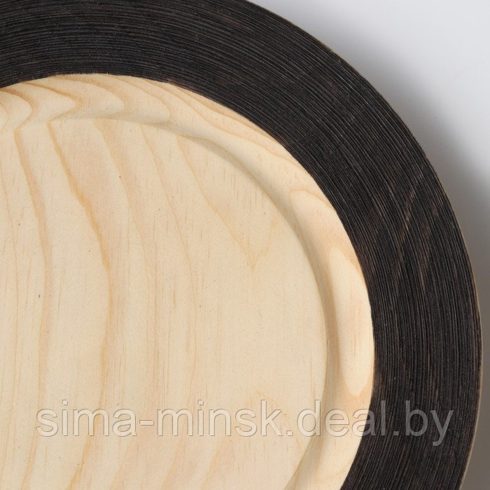 Тарелка деревянная Mаgistrо, 21 см, из цельного массива кедра - фото 5 - id-p214822151