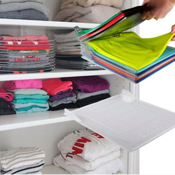 Система-органайзер хранения одежды T-SHIRT ORGANIZING SYSTEM, 10 шт. Всегда порядок.