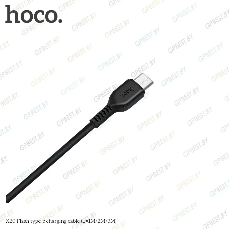 Кабель X20 Flash type-c charging cable(L=3M) черный - фото 2 - id-p214824217