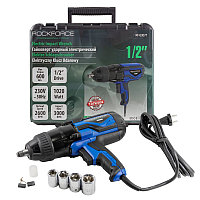 Гайковерт ударный электрический 1/2''(230V, 1020W, 600Нм) с комплектом головок (17, 19, 21, 23мм)