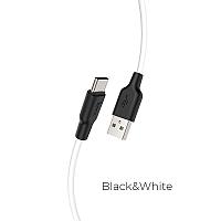 Кабель X21 Plus Silicone charging cable for Type-C(L=1M) черно-белый