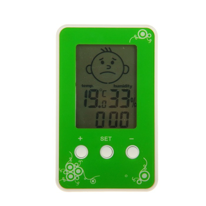 Термометр Luazon LTR-12, электронный, указатель влажности, часы, МИКС - фото 4 - id-p214825049