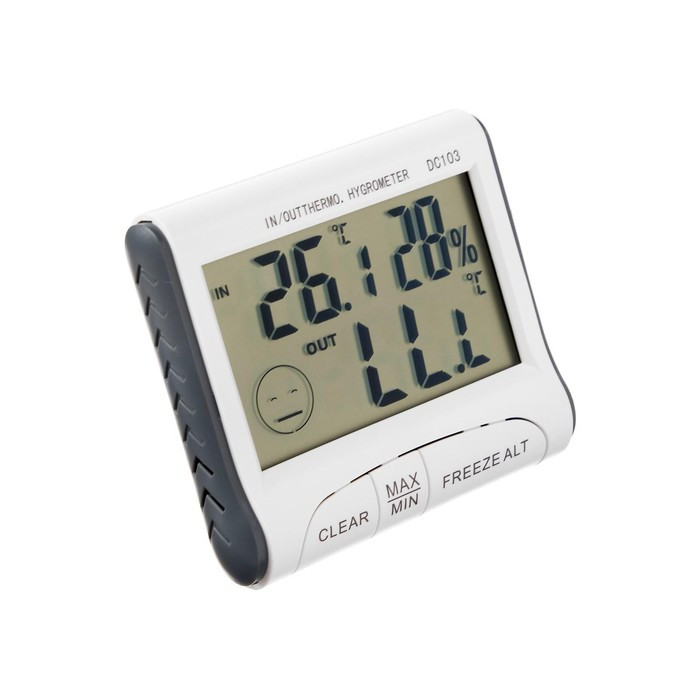 Термометр Luazon LTR-15, электронный, 2 датчика температуры, датчик влажности, белый - фото 2 - id-p214825050
