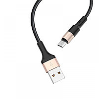 Кабель X26 Xpress charging data cable for Micro черно-золотой