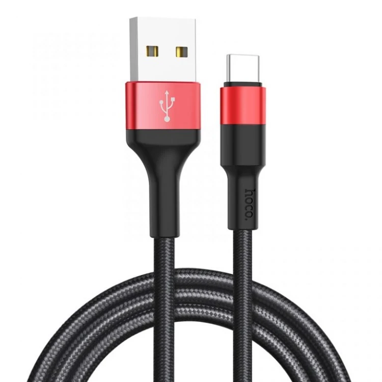 Кабель X26 Xpress charging data cable for Type-C черно-красный - фото 1 - id-p214826628