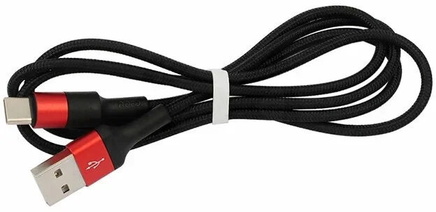 Кабель X26 Xpress charging data cable for Type-C черно-красный - фото 4 - id-p214826628