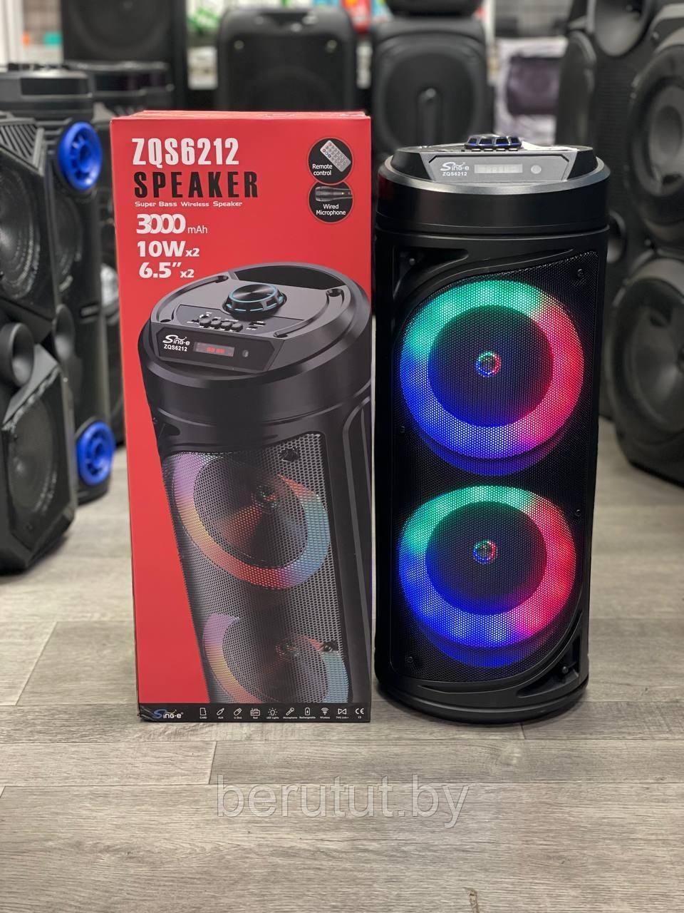 Акустическая колонка напольная Bluetooth BT SPEAKER ZQS-6212 с микрофоном - фото 8 - id-p214826640