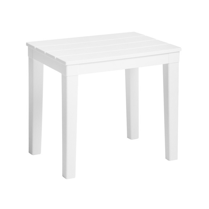 Столик для шезлонга "Прованс" белый, 40х30х37см - фото 1 - id-p214827128