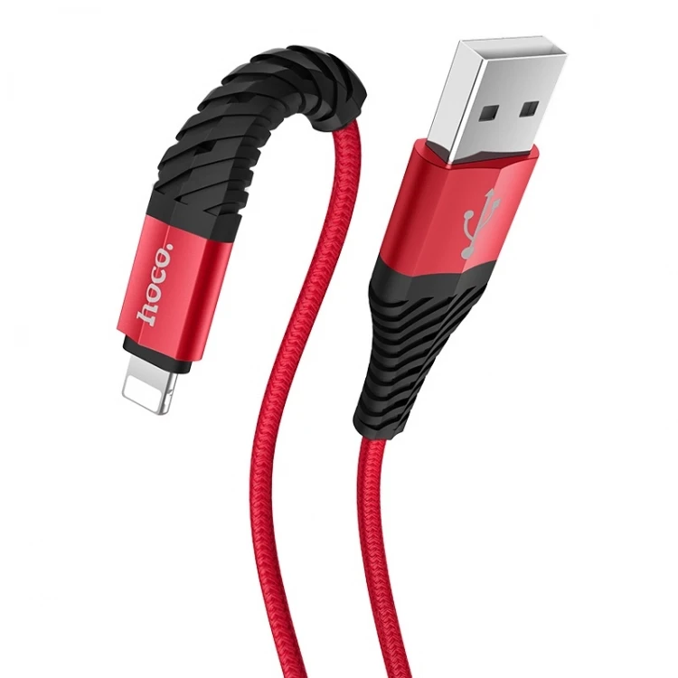 Кабель X38 Cool Charging data cable for Lightning красный - фото 1 - id-p214827686