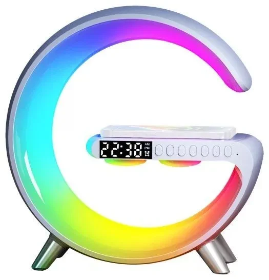 Cветовая звуковая колонка Smart Light Sound Machine G63, беспроводная зарядка - фото 3 - id-p214827839