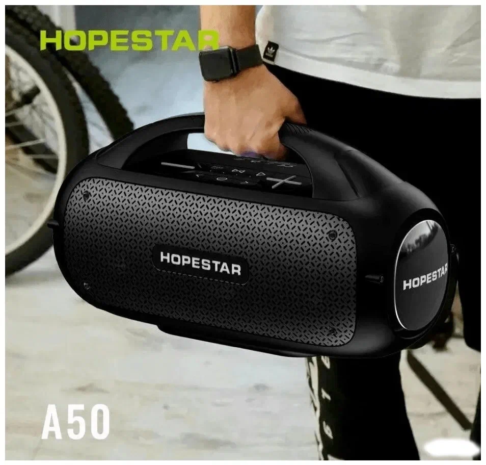 Портативная Bluetooth Колонка Hopestar A50 с Беспроводным Микрофоном, 80Вт - фото 1 - id-p214828121