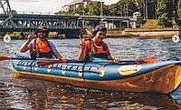 "ВЕГА-2У" - семейная быстроходная надувная байдарка с надувным дном для водных походов, сплавам по речке,