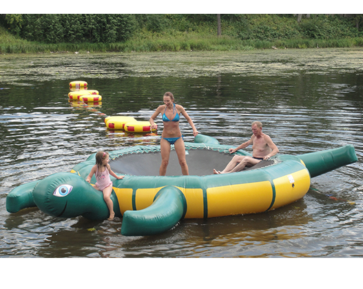 "ЧЕРЕПАХА" - водный надувной гидро-батут для развлечений, отдыха на воде - фото 1 - id-p214398698