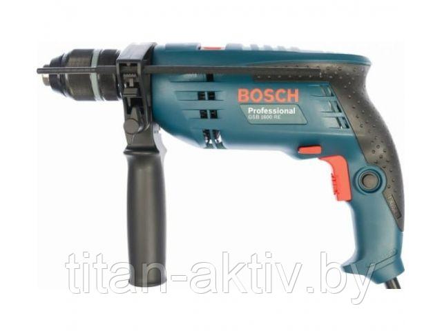 Дрель ударная BOSCH GSB 1600 RE Professional в кор. (710 Вт, патрон БЗП, 1 скор.) - фото 1 - id-p213956084