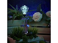 Светильник садовый на солнечной батарее ""Хрустальный Цветок"" LED RGB LAMPER (со встроенным аккумул