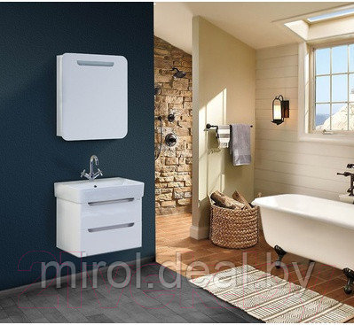 Шкаф с зеркалом для ванной Onika Неаполь 60.01 - фото 4 - id-p214832977