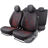 Комплект чехлов для сидений Autoprofi Hologram HOL-1102 (черный/красный) - фото 1 - id-p214840256