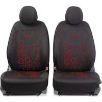 Комплект чехлов для сидений Autoprofi Hologram HOL-1102 (черный/красный) - фото 2 - id-p214840256
