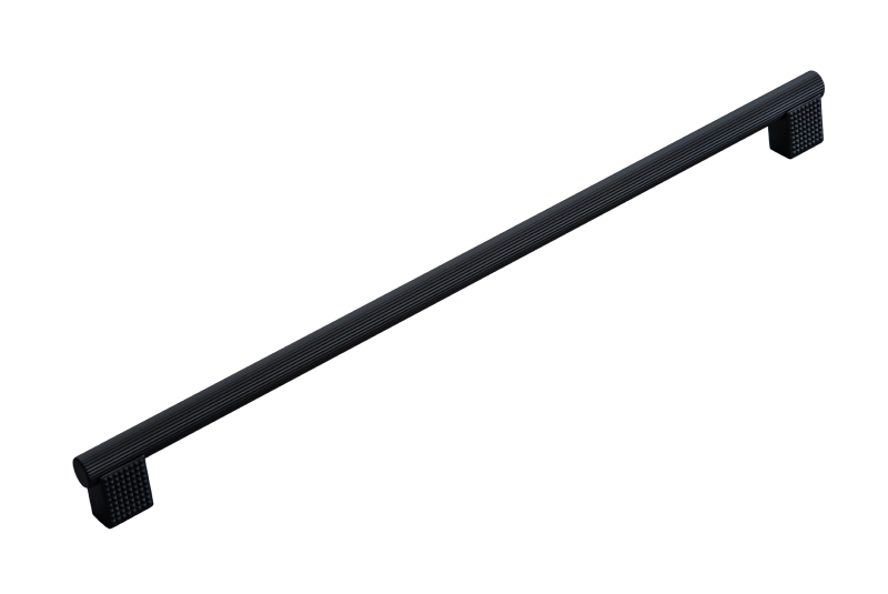 Ручка мебельная CEBI A1240 480 мм STRIPED (в полоску) цвет MP24 черный - фото 1 - id-p213688735