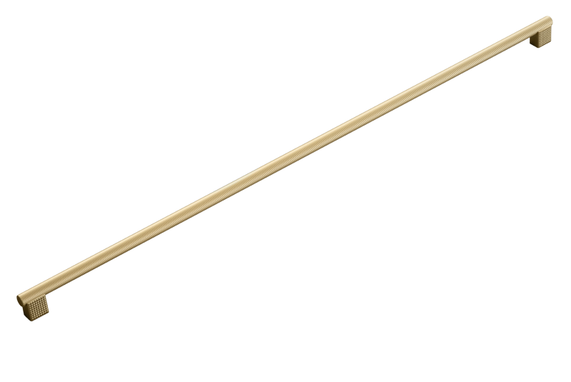 Ручка мебельная CEBI A1240 896 мм STRIPED (в полоску) цвет PC35 матовое золото полимер