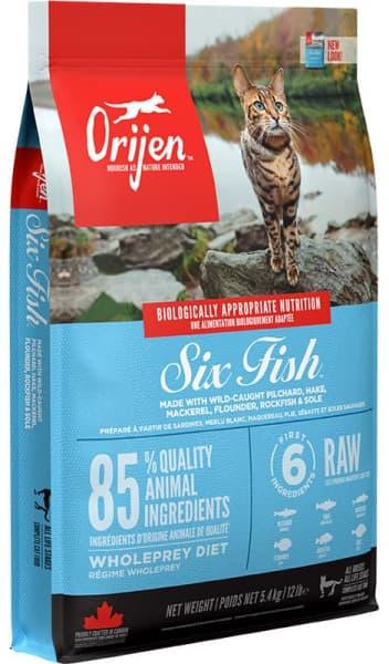 Сухой корм для кошек ORIJEN CAT SIX FISH 1.8 кг - фото 1 - id-p214840373