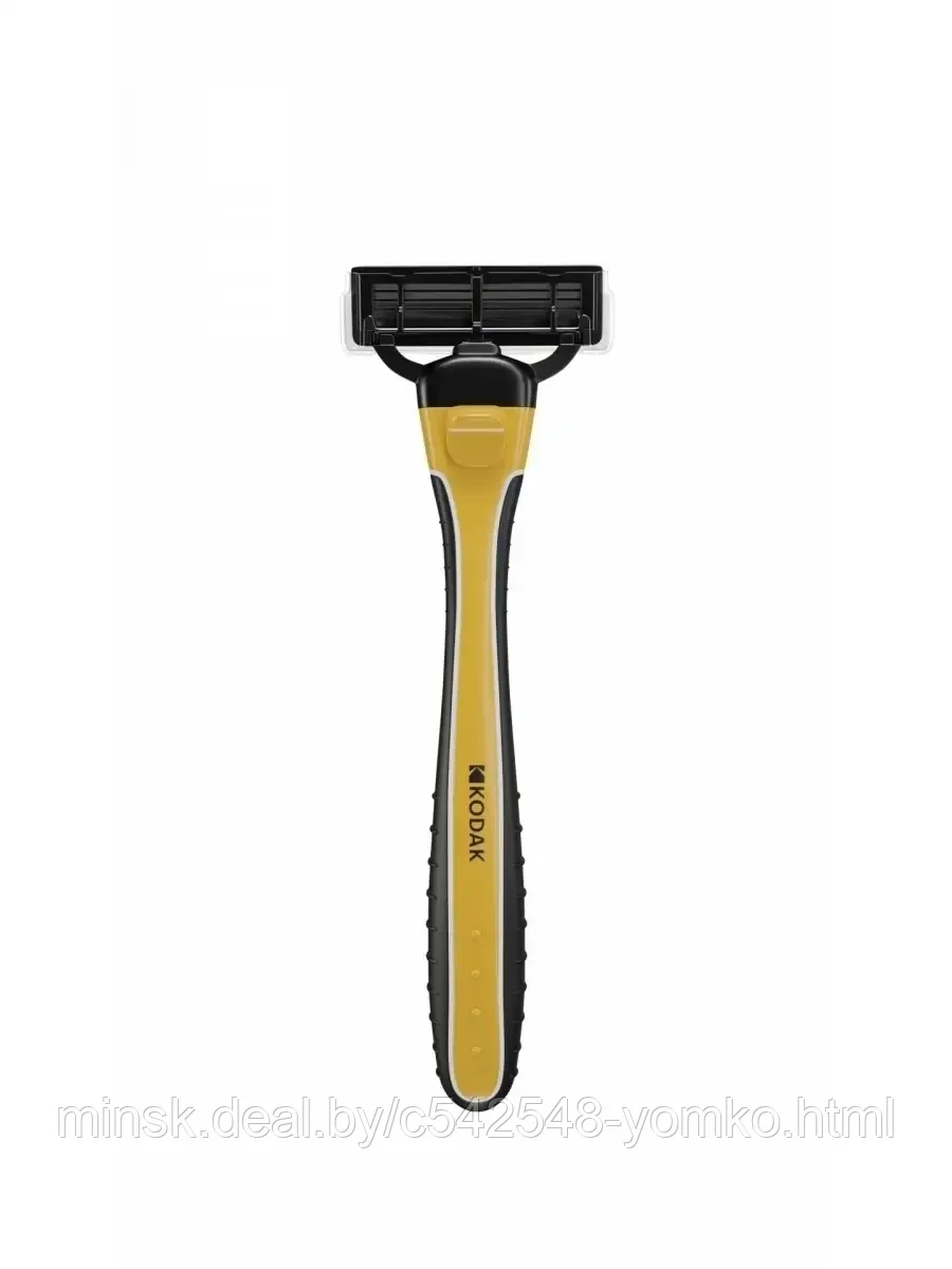 Бритвенная система мужская KODAK MAX PREMIUM RAZOR 5 чёрно-жёлтый 5 лезвия, 4 сменные кассеты - фото 3 - id-p214844915