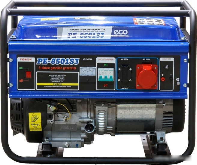 Бензиновый генератор ECO PE-8501S3 - фото 3 - id-p214858852