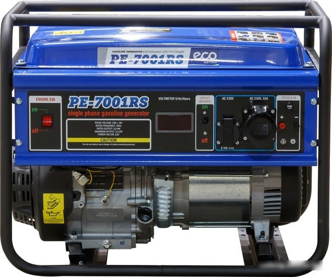Бензиновый генератор ECO PE-7001RS - фото 3 - id-p214858854