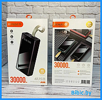 Внешний аккумулятор Power bank Demaco A86 30000 mah, пауэрбанк для зарядки, портативные зарядные устройства