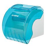 Диспенсер для бытовой туалетной бумаги LAIMA, тонированный голубой. Цена без НДС., фото 5