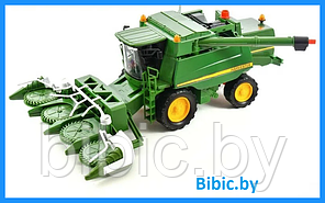 Детский инерционный большой Комбайн трактор с выгрузкой зерна для мальчиков, машинка, игрушка для детей