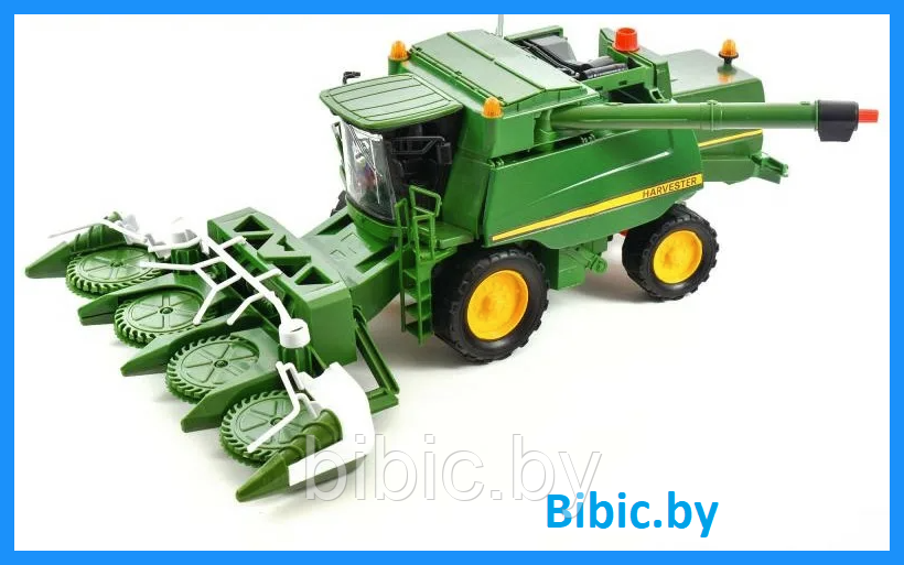 Детский инерционный большой Комбайн трактор с выгрузкой зерна для мальчиков, машинка, игрушка для детей - фото 1 - id-p214867482