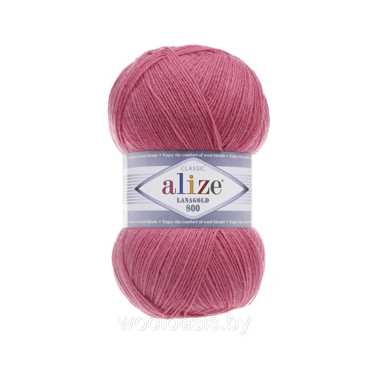 Пряжа Alize Lanagold 800, Ализе Ланаголд 800, турецкая, шерсть с акрилом, для ручного вязания (цвет 98)