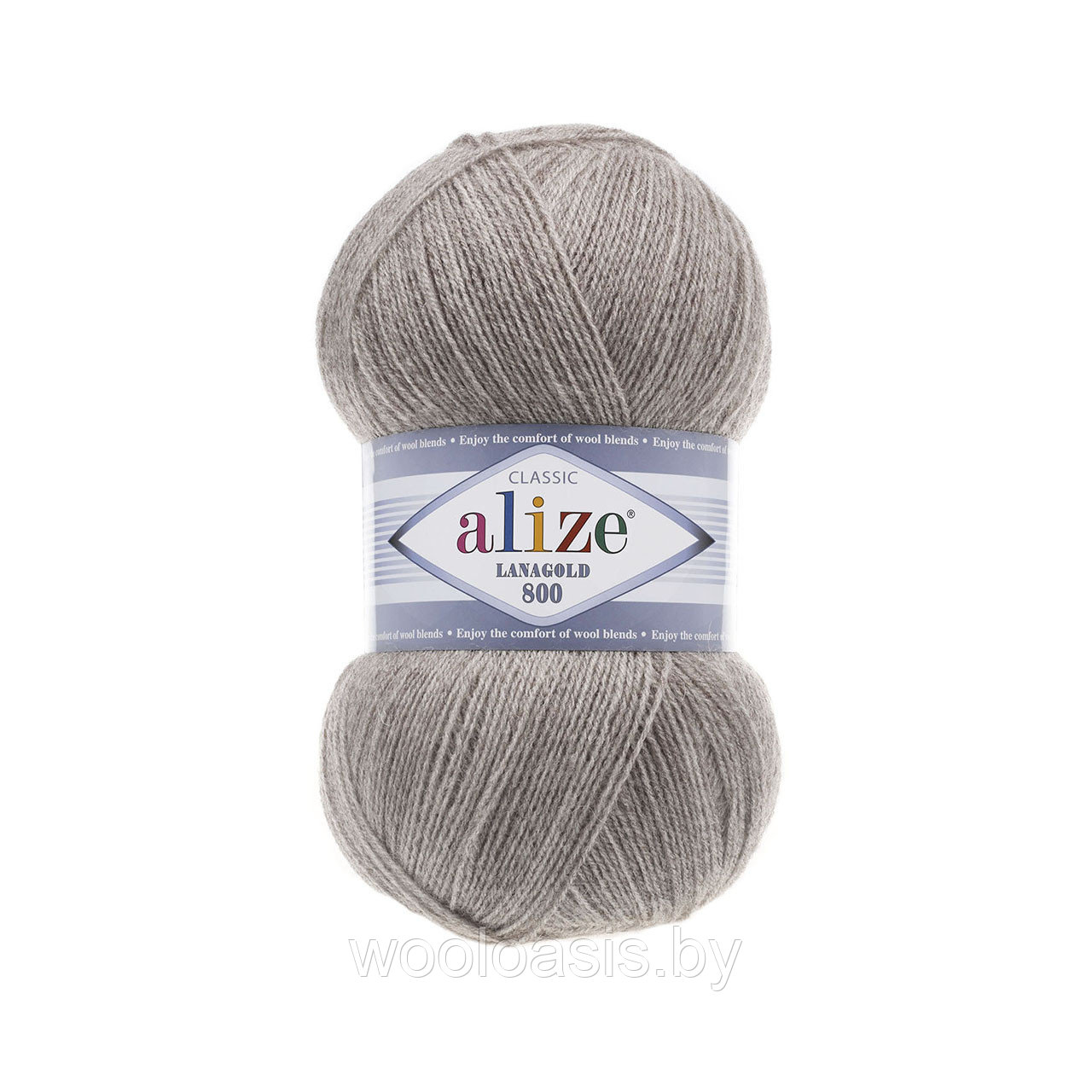 Пряжа Alize Lanagold 800, Ализе Ланаголд 800, турецкая, шерсть с акрилом, для ручного вязания (цвет 207)