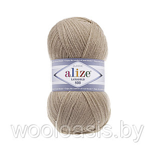 Пряжа Alize Lanagold 800, Ализе Ланаголд 800, турецкая, шерсть с акрилом, для ручного вязания (цвет 585)