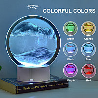 Лампа- ночник "Зыбучий песок" с 3D эффектом Desk Lamp (RGB -подсветка, 7 цветов) / Песочная картина