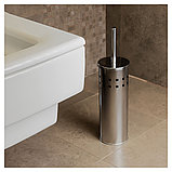 Комплект для туалета OfficeClean (ерш+подставка), 38*7,5*9,7см, нержавеющая сталь, хром, ЦЕНА БЕЗ НДС, фото 9