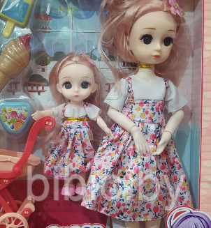 Детская кукла пупс с аксессуарами 037C, интерактивный детский игровой набор кукол для девочек - фото 2 - id-p214876762