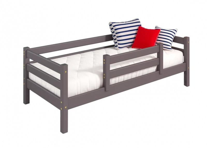 Кровать Соня с защитой по центру - вариант 4 (2 варианта цвета) фабрика МебельГрад - фото 2 - id-p95041699