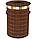 Корзина для белья из бамбука BLB-01-D. Серо-коричневая, фото 2