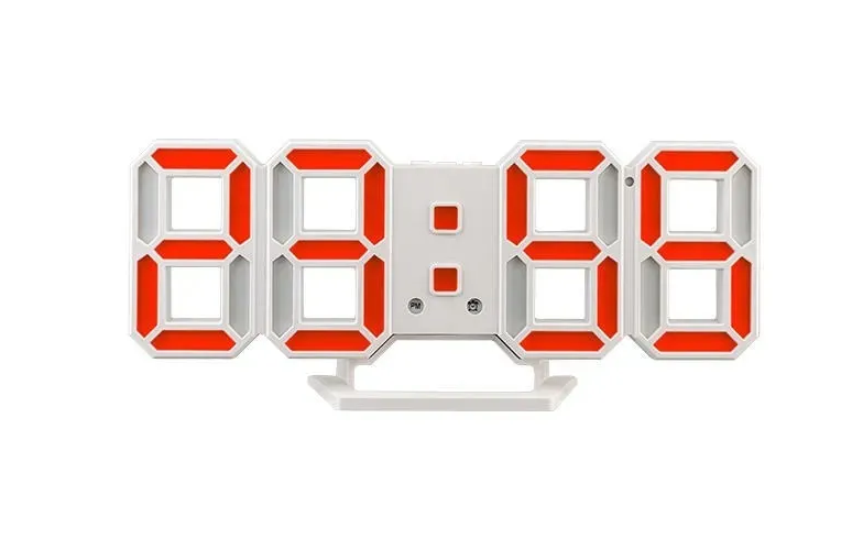 Perfeo LED часы-будильник "LUMINOUS 2", белый корпус, зелёная / красная / голубая подсветка - фото 7 - id-p214881563
