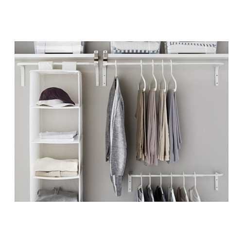 IKEA/ МУЛИГ штанга для одежды, 60-90 см, белый - фото 2 - id-p214881577
