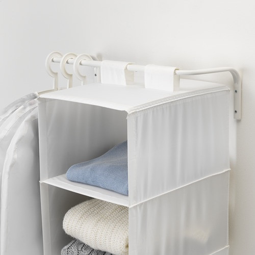 IKEA/ МУЛИГ штанга для одежды, 60-90 см, белый - фото 5 - id-p214881577