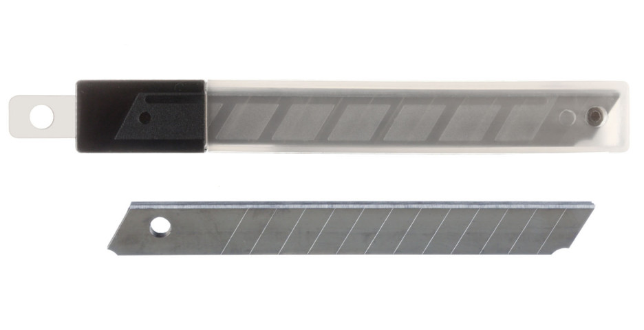 Лезвия для ножей Staff ширина лезвия 9 мм, 10 шт. - фото 1 - id-p214881734