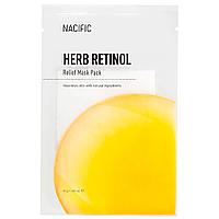 Тканевая маска с ретинолом для упругости кожи NACIFIC Herb Retinol Relief Mask Pack